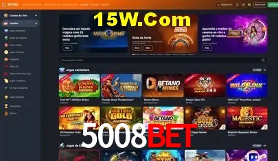 Interface moderna da plataforma 5008Bet